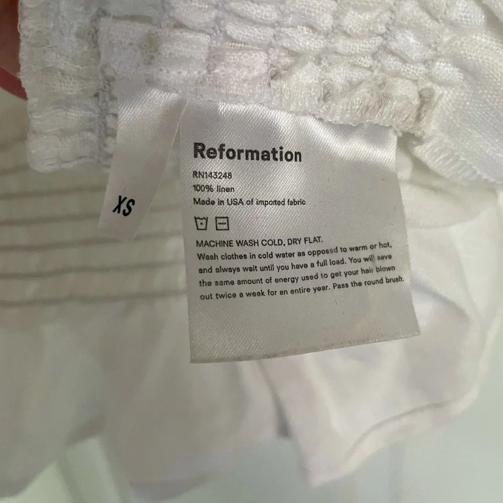 Reformation Emilia Top in White XS